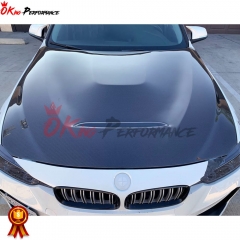 GTS Style Carbon Fiber Hood For BMW 4 Series F32 F33 F36 2014-2016