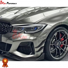 TAKD Style Dry Carbon Fiber Front Canards For BMW 3 Series G20 2019-2022