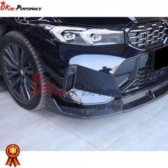 TAKD Style Dry Carbon Fiber Front Canards For BMW 3 Series G20 LCI 2023-On