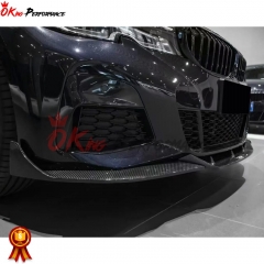 TAKD V1 Style Dry Carbon Fiber Front Lip For BMW 3 Series G20 2019-2022