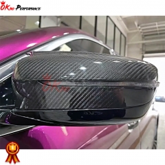 M5 Style Dry Carbon Fiber Mirror Cap (Replacement) For BMW 4 Series G22 G23 G26 2021-2024