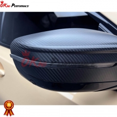 M4 Style Dry Carbon Fiber Mirror Cap (Replacement) For BMW 4 Series G22 G23 G26 2021-2024