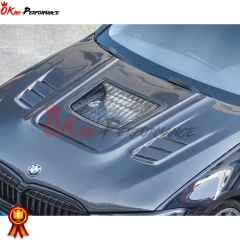 CMST Style Carbon Fiber Glass Transparent Hood Bonnet For BMW 3 Series G20 2019-2025