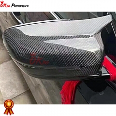 M5 Style Dry Carbon Fiber Mirror Cap (Replacement) For BMW 4 Series G22 G23 G26 2021-2024