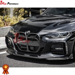 CSL Style Dry Carbon Fiber Front Grille (With ACC) For BMW 4 Series G22 G23 2021-2024