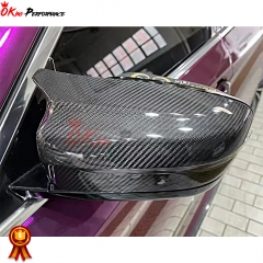 M5 Style Dry Carbon Fiber Mirror Cap (Replacement) For BMW 4 Series G22 G23 G26 2021-2024