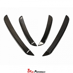 TAKD Style Dry Carbon Fiber Front Canards For BMW 3 Series G20 LCI 2023-On
