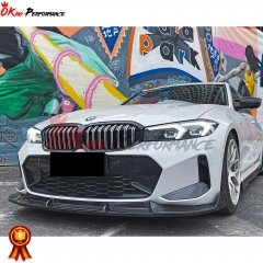 TAKD Style Dry Carbon Fiber Front Lip For BMW 3 Series G20 LCI 2023-On