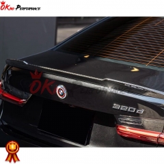 CS Style Carbon Fiber Trunk Spoiler Rear Wing For BMW 3 Series G20 2019-2022