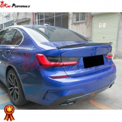 CS Style Dry Carbon Fiber Trunk Spoiler Rear Wing For BMW 3 Series G20 2019-2022