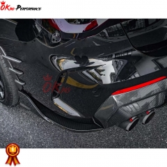 SQ Style Dry Carbon Fiber Rear Diffuser For BMW 4 Series G22 G23 2021-2024
