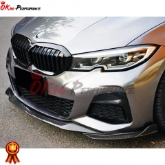 TAKD V2 Style Dry Carbon Fiber Front Lip For BMW 3 Series G20 2019-2022