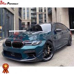 P Style Carbon Fiber Front Lip For BMW 5 Series F90 M5 LCI 2020-2023