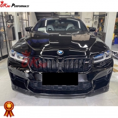 MT Style Dry Carbon Fiber Front Lip For BMW 5 Series F90 M5 LCI 2020-2023