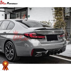 CS-Style Dry Carbon Fiber Rear Spoiler Trunk Wing For BMW 5 Series G30 G38 F90 M5 2017-2023