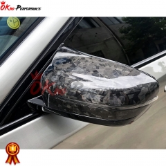 Forged Dry Carbon Fiber Replacement Side Mirror Cover For BMW 5 Series F90 M5 LHD RHD 2017-2023