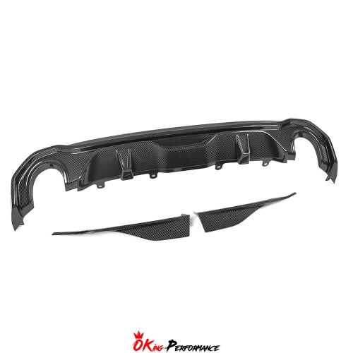 SQ Style Dry Carbon Fiber Rear Diffuser (For Mono Tips) For BMW 4 Series G26 2021-2024