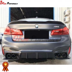DA Style Dry Carbon Fiber Rear Spoiler Trunk Wing For BMW 5 Series G30 G38 F90 M5 2017-2023