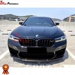 ST Style Dry Carbon Fiber Front Lip For BMW 5 Series F90 M5 LCI 2020-2023