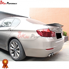 PSM Style Carbon Fiber Rear Spoiler Trunkg Wing For BMW 5 Series F10 F18 2010-2016