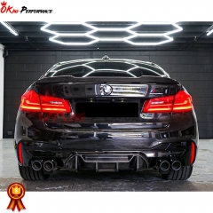 MP-Style Carbon Fiber Rear Diffuser For BMW 5 Series F90 M5 2017-2023