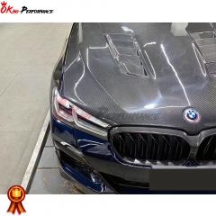 V Style Dry Carbon Fiber Hood For BMW 5 Series F90 M5 G30 2017-2023