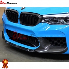 Dry Carbon Fiber Front Middle Lip For BMW 5 Series F90 M5 2017-2019