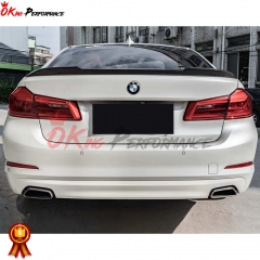 CS-Style Dry Carbon Fiber Rear Spoiler Trunk Wing For BMW 5 Series G30 G38 F90 M5 2017-2023