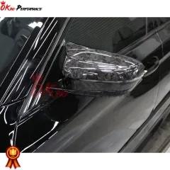 Forged Dry Carbon Fiber Replacement Side Mirror Cover For BMW 5 Series F90 M5 LHD RHD 2017-2023