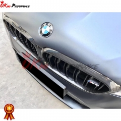 Dry Carbon Fiber Front Grill Cover For BMW 5 Series F90 M5 2017-2019
