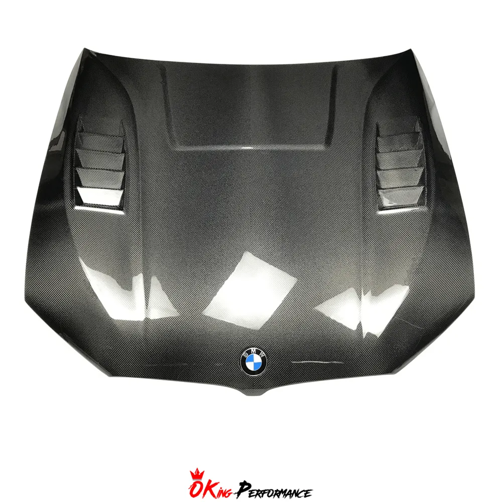 OKing Style Dry Carbon Fiber Hood For BMW 5 Series G30 G38 F90 M5 2017-2023