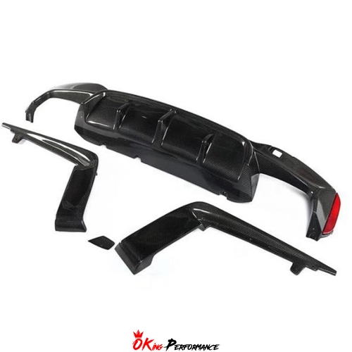 3D-Style Carbon Fiber Rear Diffuser For BMW 5 Series F90 M5 2017-2023