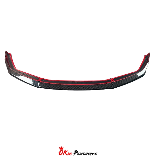 P Style Carbon Fiber Front Lip For BMW 5 Series F90 M5 LCI 2020-2023