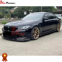 3D Style Dry Carbon Fiber Front Lip For BMW 5 Series F90 M5 2017-2019