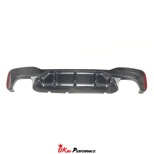 M5-Style Dry Carbon Fiber Rear Diffuser For BMW 5 Series G30 G38 2017-2023