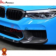 MP-Style Dry Carbon Fiber Front Splitter For BMW 5 Series F90 M5 2017-2019