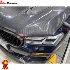 V Style Dry Carbon Fiber Hood For BMW 5 Series F90 M5 G30 2017-2023