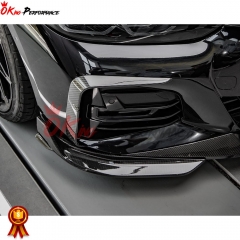 Dry Carbon Fiber Front Bumper Canards For BMW 4 Series G22 G23 2021-2024