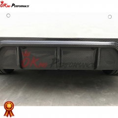 M5-Style Dry Carbon Fiber Rear Diffuser For BMW 5 Series G30 G38 2017-2023