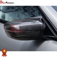 Dry Carbon Fiber Replacement Side Mirror Cover For BMW 5 Series F90 M5 LHD RHD 2017-2023