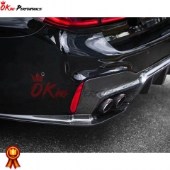 3D-Style Dry Carbon Fiber Rear Diffuser For BMW 5 Series G30 G38 2017-2023