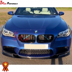 3D Style Carbon Fiber Front Lip For BMW 5 Series F10 M5 2010-2016