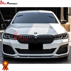 MP Style Dry Carbon Fiber Front Lip For BMW 5 Series G30 G38 LCI 2020-2023