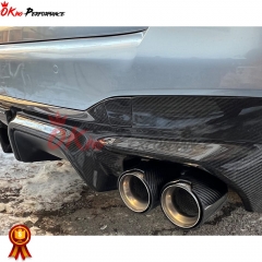 Carbon Fiber Exhaust Tips For BMW 5 Series G30 G38 2017-2023