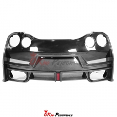 MY24 Nismo Style Half Carbon Fiber Rear Bumper For Nissan R35 GTR 2008-2024