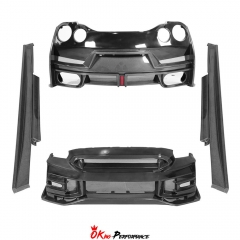 MY24 Nismo Style Half Carbon Fiber Body Kit For Nissan R35 GTR 2008-2024