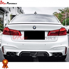 M5 Style Dry Carbon Fiber Rear Trunk Wing For BMW 5 Series G30 G38 2017-2019