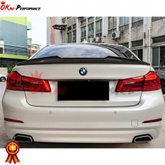 PSM Style Dry Carbon Fiber Rear Trunk Spoiler For BMW 5 Series G30 G38 F90 M5 2017-2023