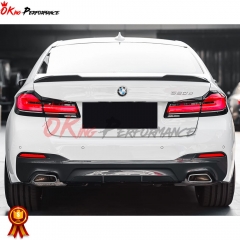 CS-Style Carbon Fiber Rear Spoiler Trunk Wing For BMW 5 Series G30 G38 F90 M5 2017-2023