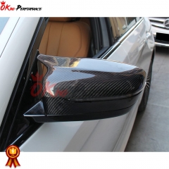 M5 Style Dry Carbon Fiber Side Mirror Cover For BMW 5 Series G30 G38 2017-2023